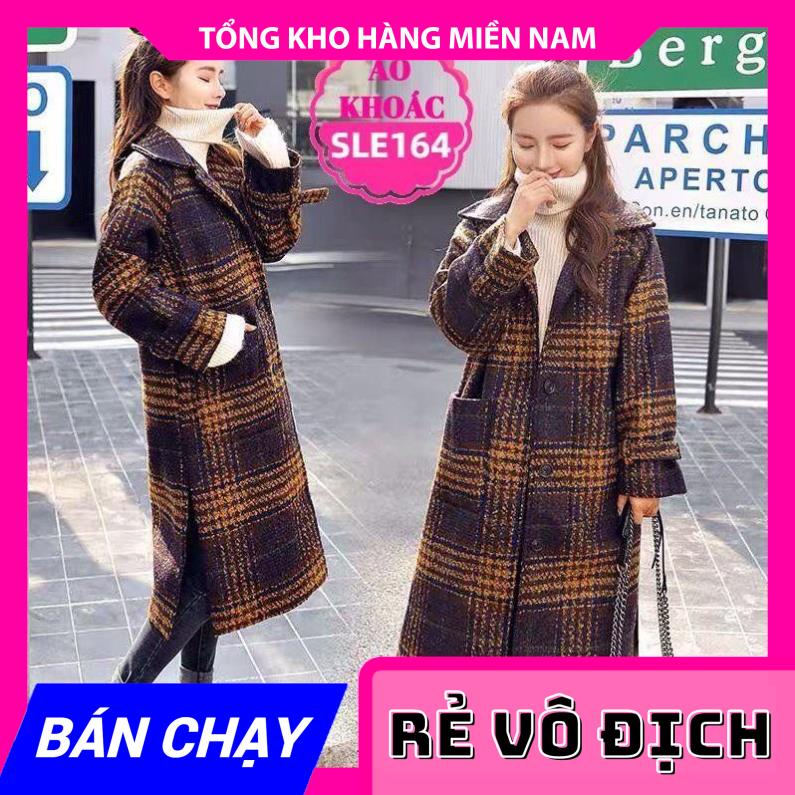 ÁO KHOÁC DẠ DÀI HÀNG QUẢNG CHÂU SLE164 ❤100% ẢNH THẬT❤  MY