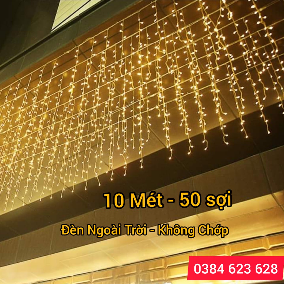 ĐÈN LED MÀNH THẢ TRANG TRÍ 6,5m - 30 SỢi ÁNH SÁNG VÀNG, ĐÈN TRANG TRÍ Quán Cà Phê, Nhà Hàng, Tiệc Cưới