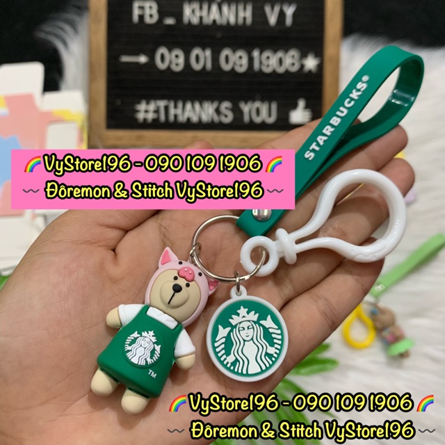 ✨MÓC KHOÁ GẤU STARBUCKS
