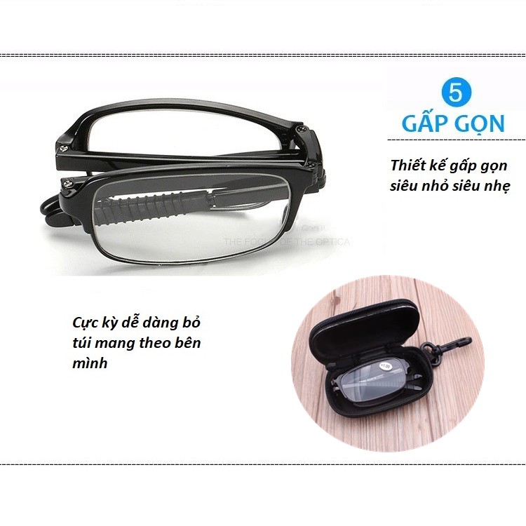 Mắt kính lão nam nữ Hàn Quốc - Kính đọc sách chống mỏi mắt chống trầy chống chói tiện dụng