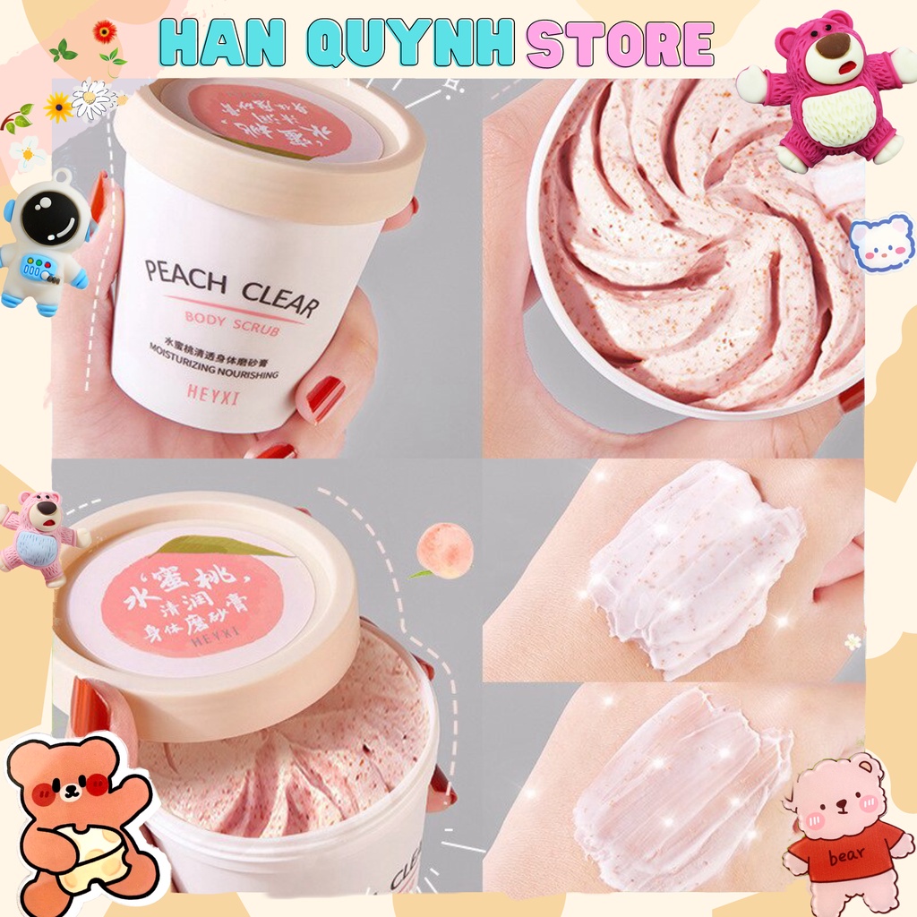 Kem Tẩy Da Chết Body Đào Peach Clear 200ML - Hàng Hot 2020