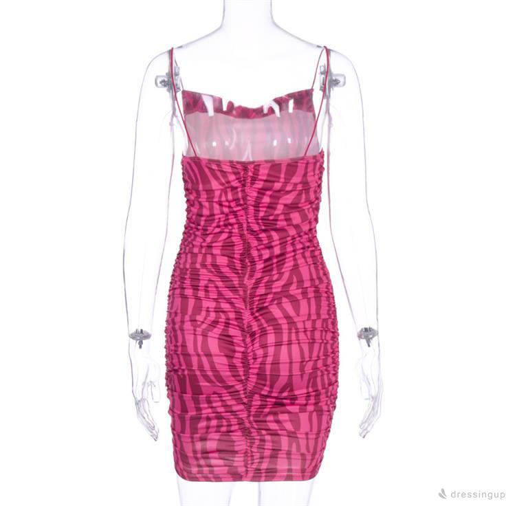 Đầm Hai Dây Hở Lưng In Họa Tiết Thời Trang Dành Cho Nữ | BigBuy360 - bigbuy360.vn