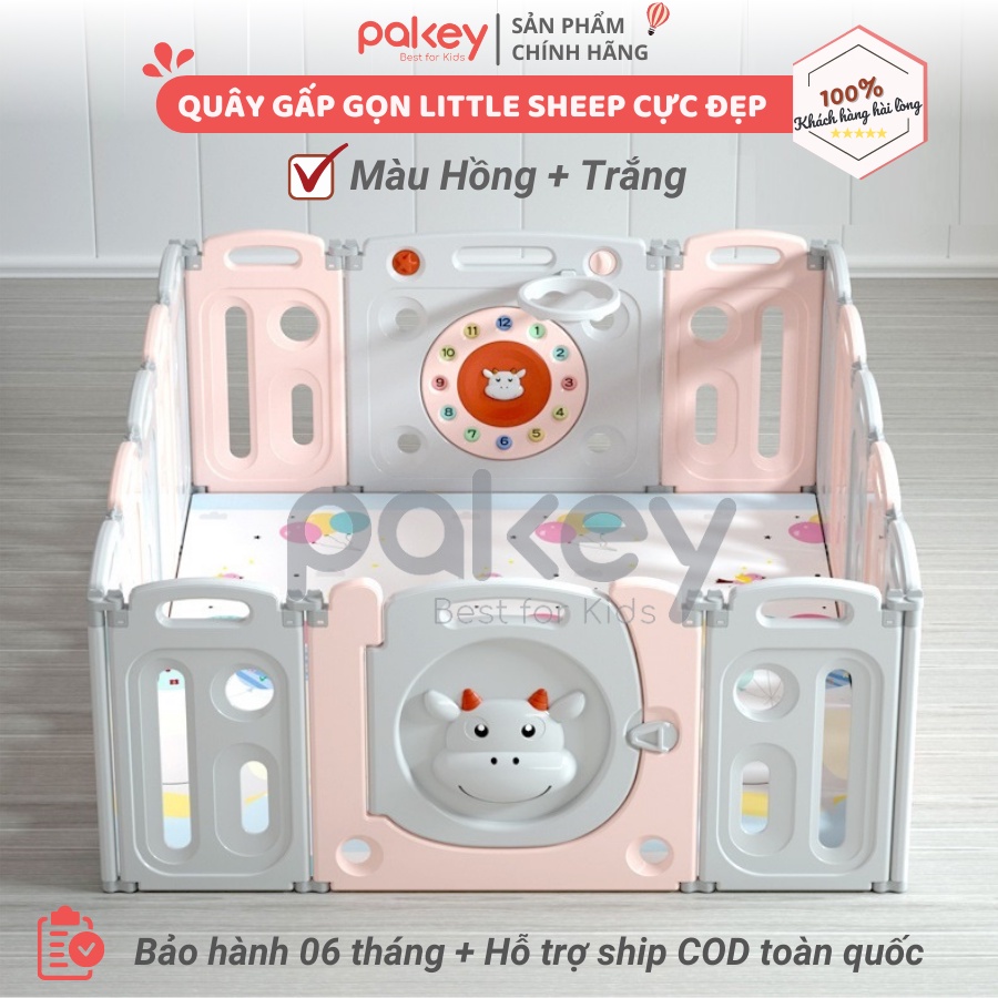 Quây cũi nhựa gấp gọn TẶNG 50 BÓNG + THẢM + VÒNG BỎNG RỔ, mẫu gấp gọn mới nhất 2021 siêu rẻ