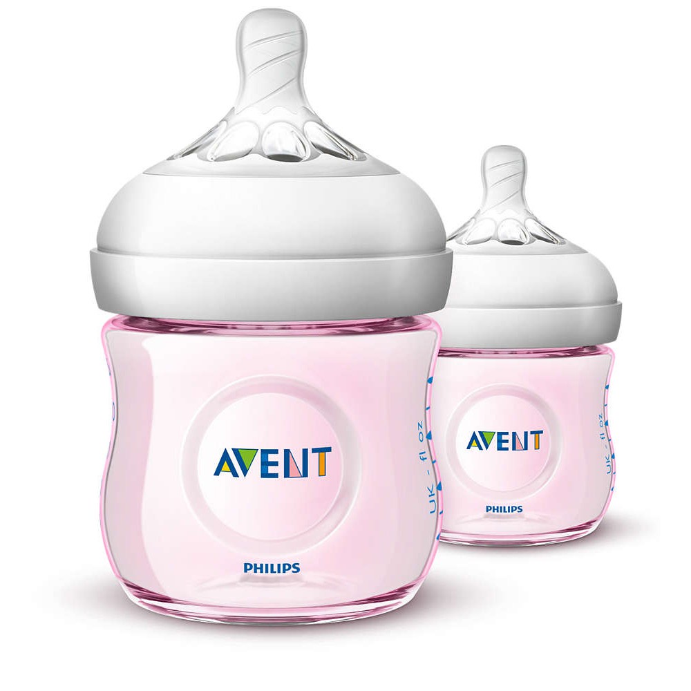 Bình Sữa Philips AVENT 125ml Màu Hồng