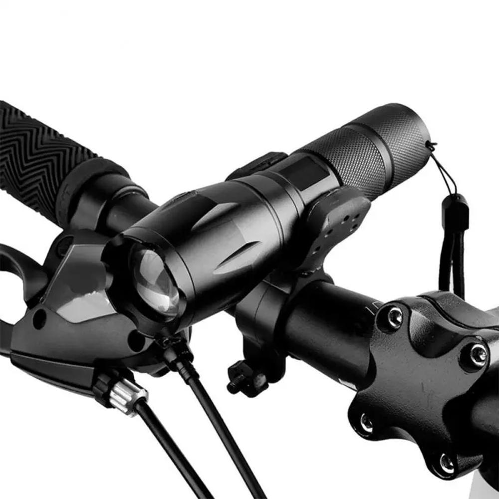 AUGUSTINE Bicycle Part Bicycle Front Light Clip Black 360 Rotation Flashlight Holder U style Cycling Lamp Mount Light Bracket Bicycle Accessories Flashlight Stand Bike Light Torch/Multicolor