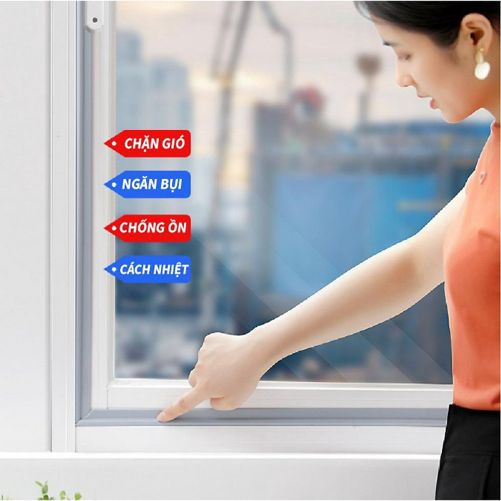 Nẹp xốp chặn cửa Freeship Thanh chặn khe cửa – Ron cửa chống ồn – Cao su chặn cửa chống va đập ngăn côn trùng bụi bẩn