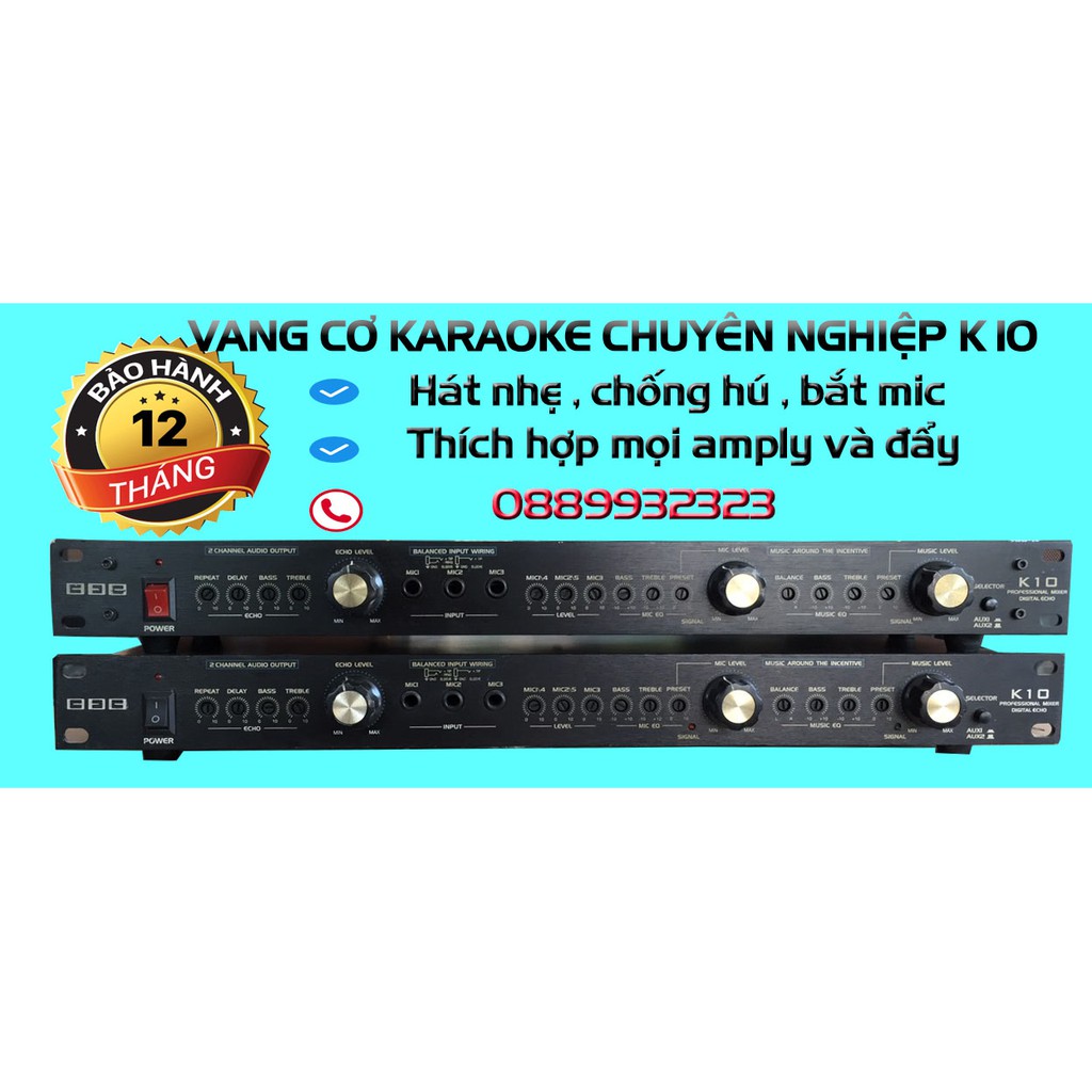 Thanh lý vang cơ K10 Bluetooth, hát nhẹ bắt mic