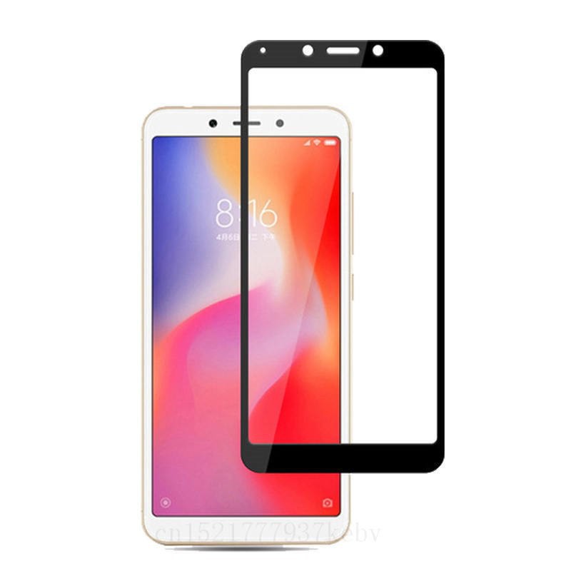 Miếng dán 5D Full keo cho Xiaomi Redmi 6 (Đen)