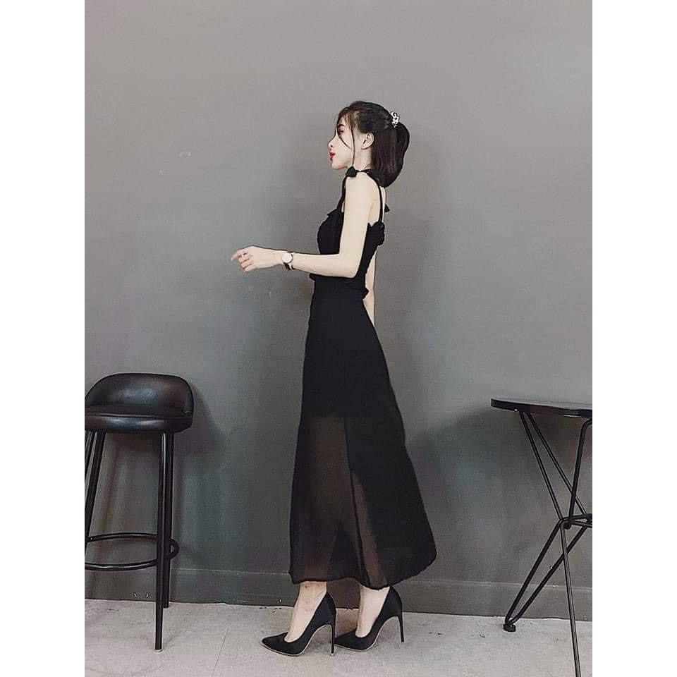 Áo Nhún 2 Dây Chất Voan Mềm Mại