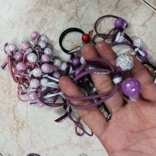 Cột tóc nơ đính hạt cườm  xinh xắn