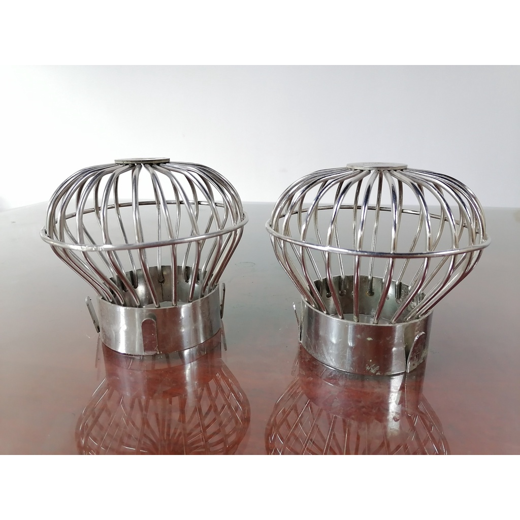 Quả cầu chắn rác sân thượng - Quả cầu lưới - Rọ chắn rác- cầu chặn rác thoát nước mưa -Inox 304 dùng cho ống Ø75 & Ø90