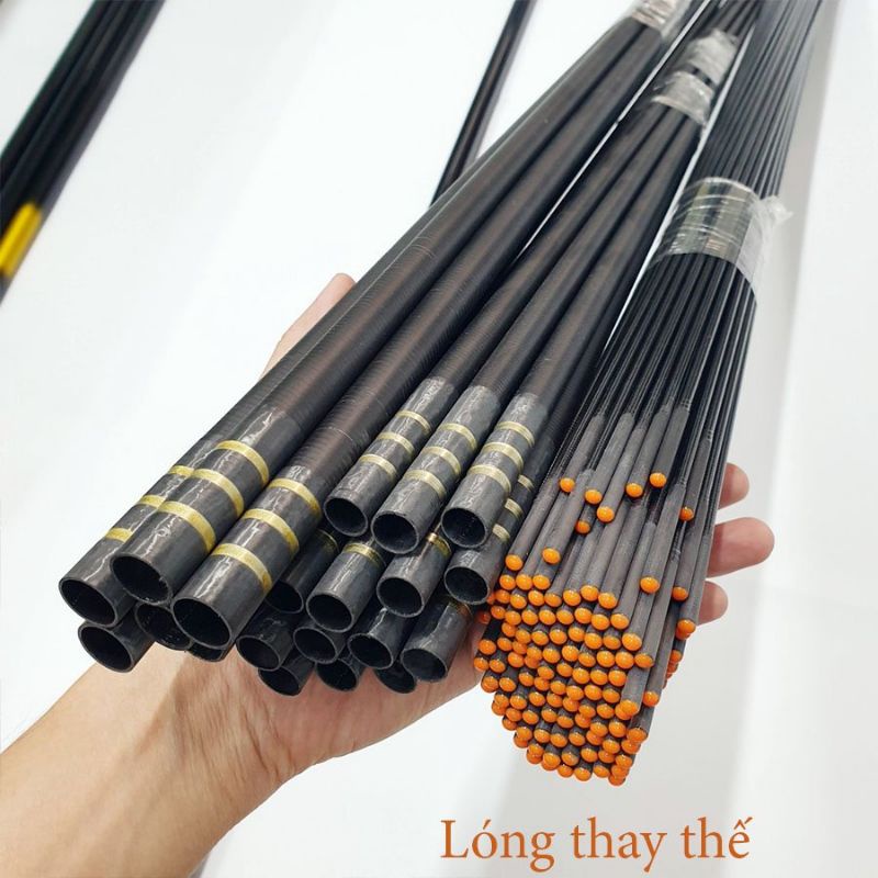 Cần câu đơn, câu đài, câu tay tiểu ngư vương 5H và 8H tặng ngọn, phao, trục - Mika fishing