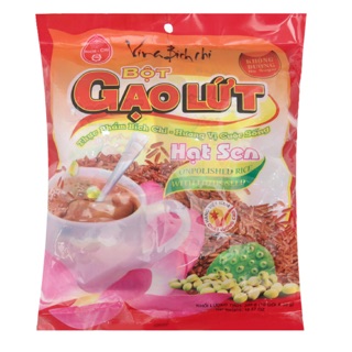 Bột gạo lứt hạt sen Bích Chi Không đường bịch 300g
