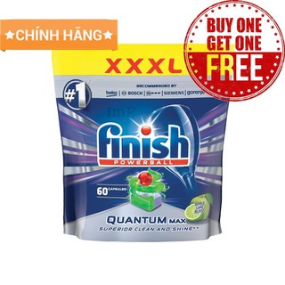 Viên rửa bát finish Quantum 60 viên- Viên rửa siêu cao cấp chuyên dụng