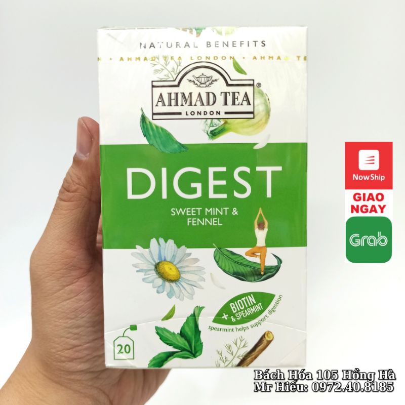 [T5/2024] Trà Ahmad DIGEST - hỗ trợ tiêu hóa