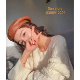 Áo len trơn vặn thừng