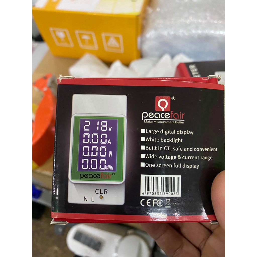 Đồng Hồ 4 Thông Số 220V-100A PZEM-008 Hàng gài tủ điện mặt trời hoặc điện dân dụng....
