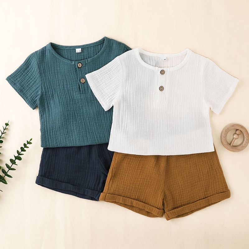 Combo bộ đồ bé gái trai 6 tháng - 4 tuổi tay ngắn áo phông quần đùi set mùa hè thời trang cho bé trẻ em