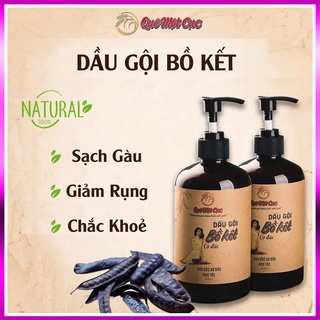 Dầu gội bồ kết cô đặc Quê Một Cục 500ml dầu gội thảo mộc giảm ngứa nấm da đầu sạch gàu