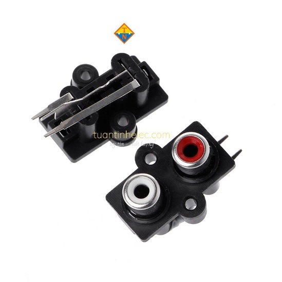 Đầu nối giắc cắm âm thanh stereo cổng rca 2 vị trí gắn pcb #phụ kiện âm thanh