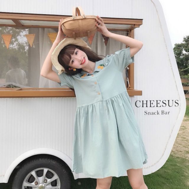 Váy cổ thủy thủ, phong cách lolita, váy babydoll xinh cho bạn nữ