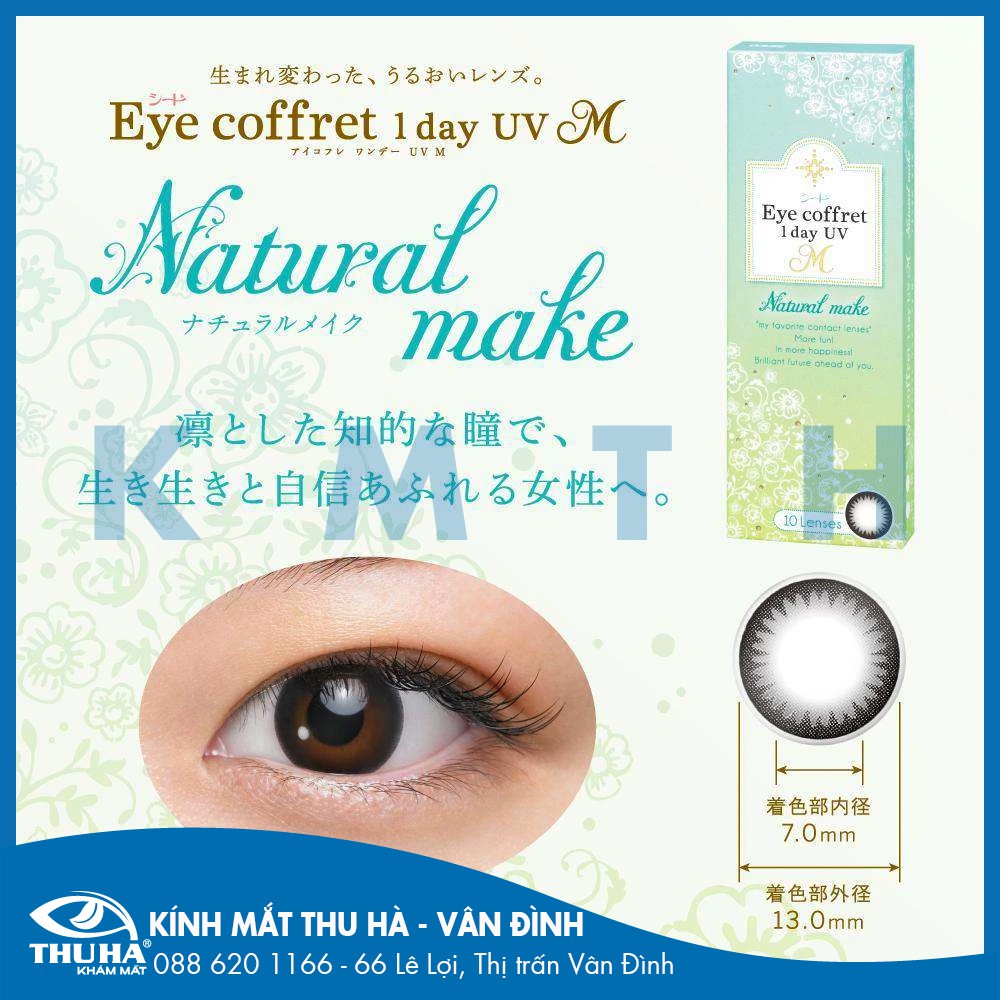 Kính Áp Tròng 1 Ngày SEED màu ĐEN có độ cận