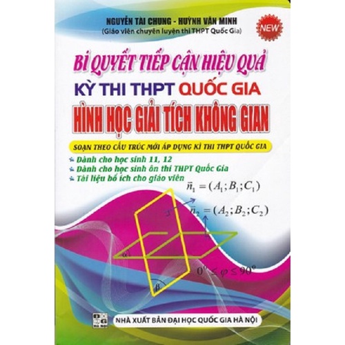 Sách - Bí Quyết Tiếp Cận Hiệu Quả Kì Thi THPT Quốc Gia Hình Học Giải Tích Không Gian , Sách Toán Tự Luận