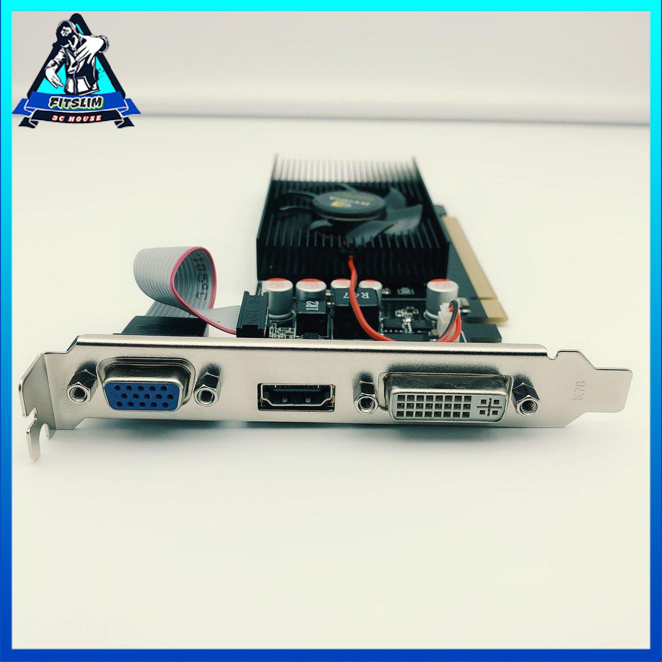 Card màn hình NVIDIA GeForce GT210 1GB 64bit HDMI VGA / DVI Đồ họa máy tính chơi game | BigBuy360 - bigbuy360.vn