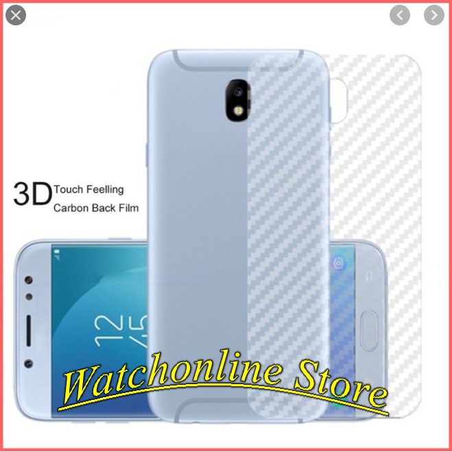 Dán Carbon Mặt Lưng Samsung Galaxy A05 A05S A04 A04S A04E A14 M14  J7 Prime /J7 pro/J7 Plus chống vân tay