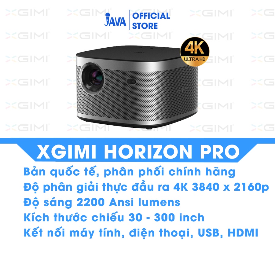 [ƯU ĐÃI LỚN] Máy chiếu mini Xgimi Horizon Pro 4K QUỐC TẾ - hỗ trợ 4K HDR,công nghệ DLP, 3D độ sáng cao 2200 Ansi lumens