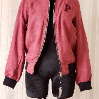 Áo bomber da lộn TOP SHOP