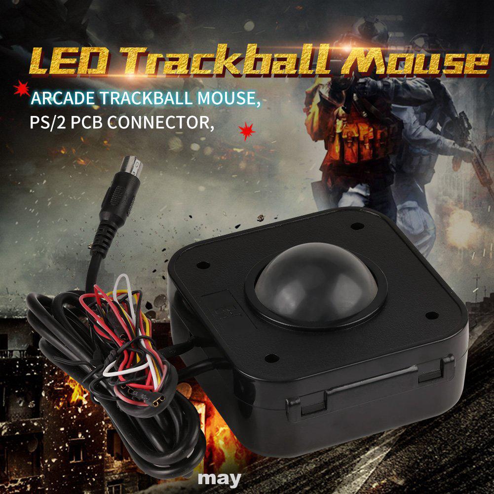 Accessories Game Illuminated Professional Stable Trackball Round Wired Mouse