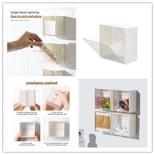 Hộp Trong Suốt Đựng Son Môi Treo Tường Chống Bụi Không Thấm Nước