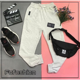 [mẫu mới] Quần Jogger nam nữ thun da cá Hàn quốc