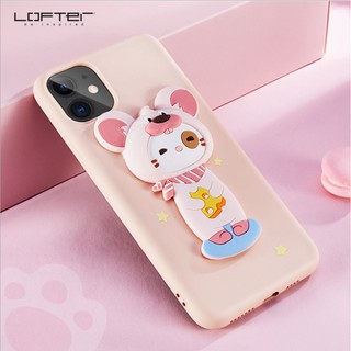 Ốp lưng Thú Cưng Dễ thương Cho Iphone11 ( LOFTER )