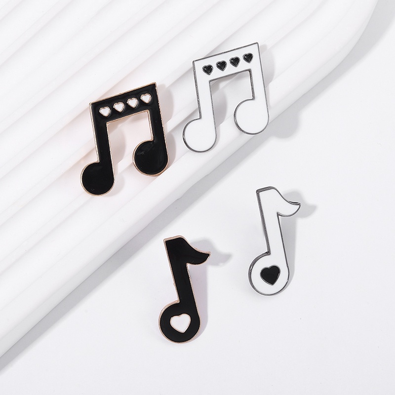 Ghim cài áo QIHE JEWELRY biểu tượng âm nhạc làm phụ kiện quần áo/ quà cho bạn bè