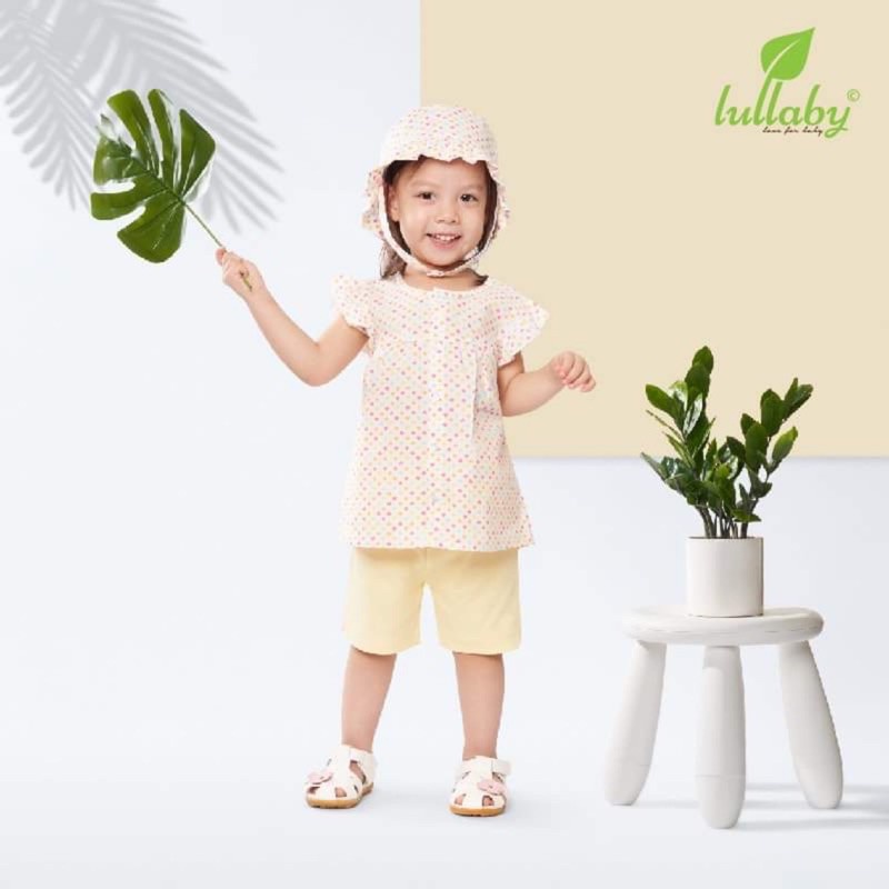 Bộ cộc tay BÉ GÁI cài giữa, CÁNH TIÊN  Lullaby