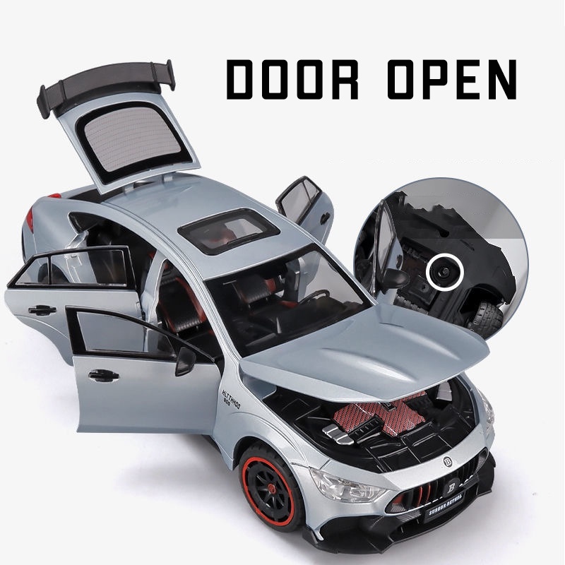 Mô Hình Xe Hơi Brabus 900 Bằng Hợp Kim Tỉ Lệ 1: 24 Có Đèn Và Nhạc Độc Đáo Sống Động