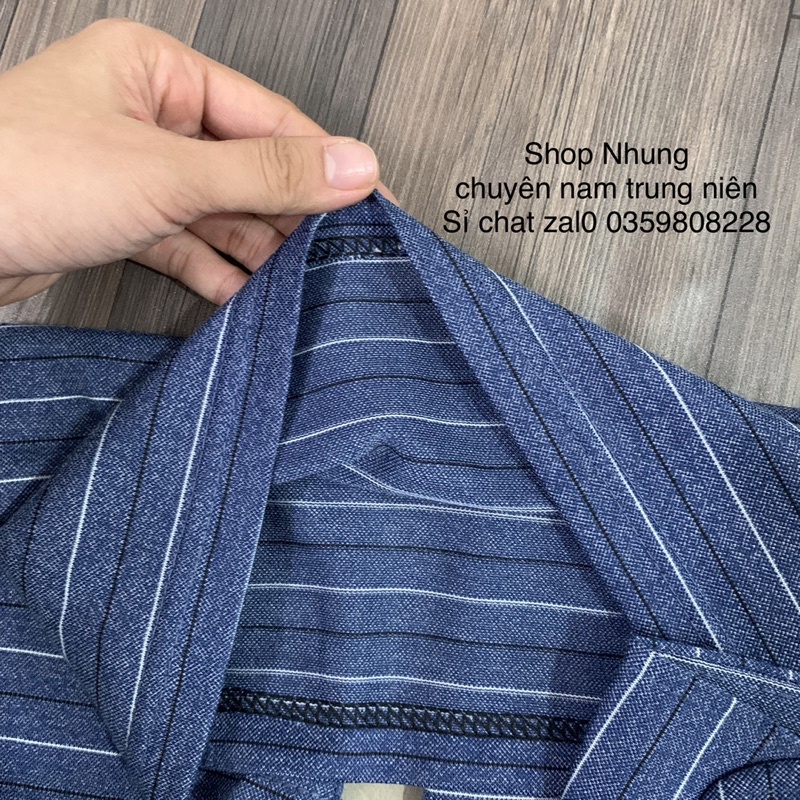 Áo thun dài tay nam trung niên hàng Quảng Châu