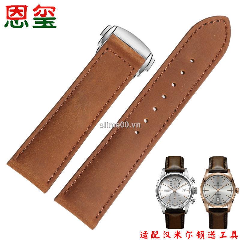 Dây đeo thay thế chất liệu da cho đồng hồ Hamilton
