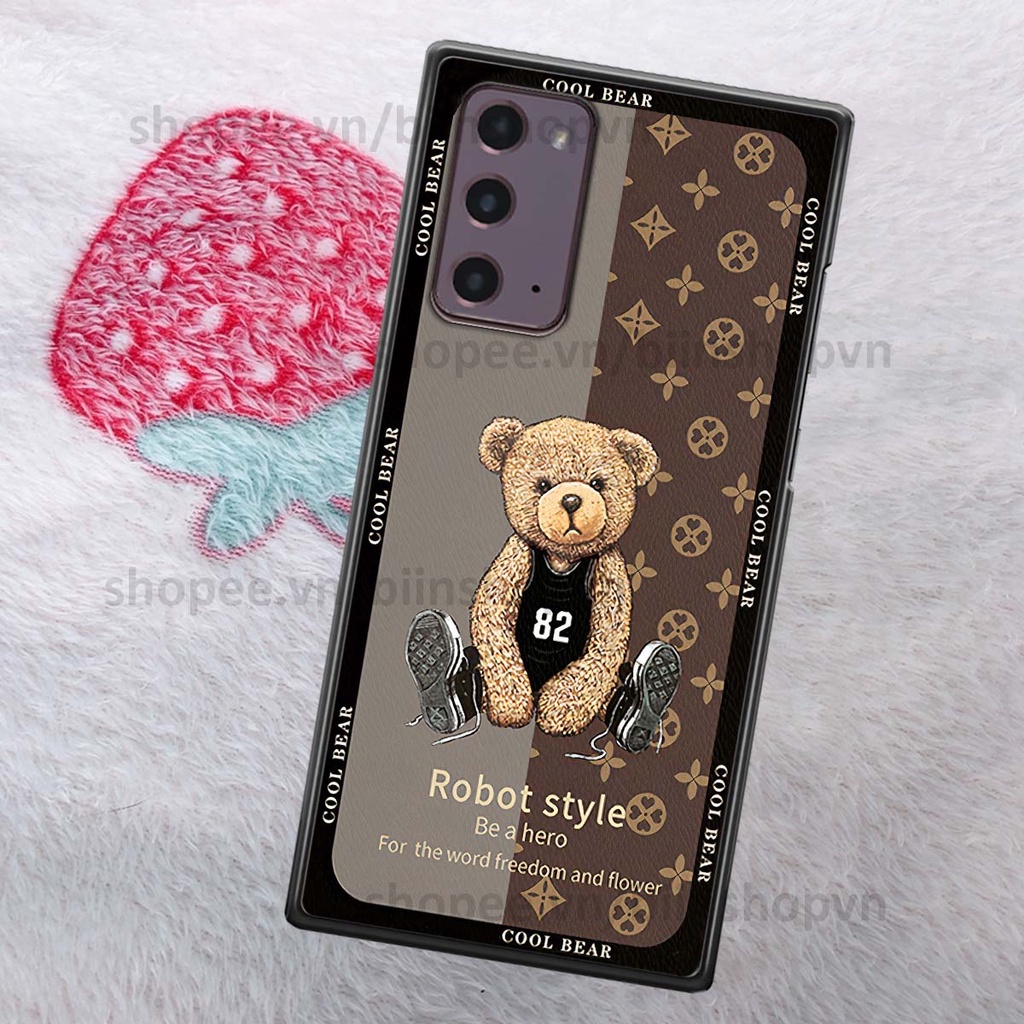 Ốp Samsung Note 20 hình gấu bear brick đẹp độc lạ, thời trang, cá tính