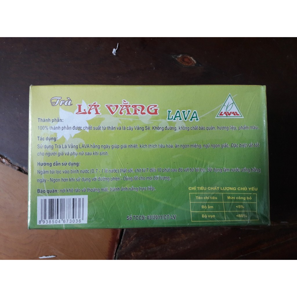 CHÍNH HÃNG Trà Lá Vằng LAVA - Giải Nhiệt, Kích Thích Tiêu Hóa, Ăn Ngon Miệng, Ngủ Ngon Giấc