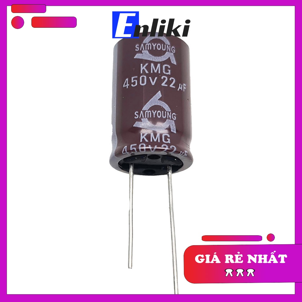 Tụ 22uF 450V SAMYOUNG 16x25mm