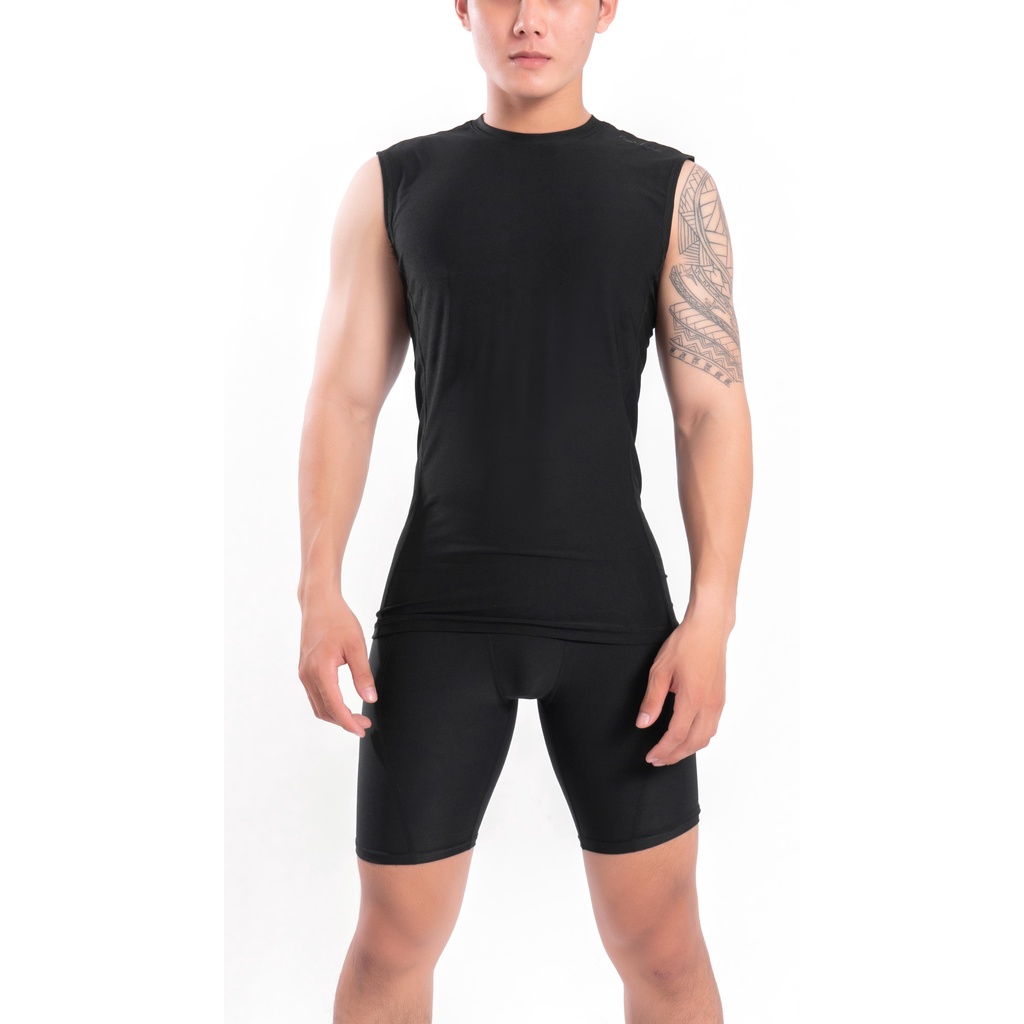 Áo sát nách thể thao nam TSLA DEVOPS form ôm chất thun co giãn thoáng khí thấm hút tốt tập gym Tanktop Workout DEH1027