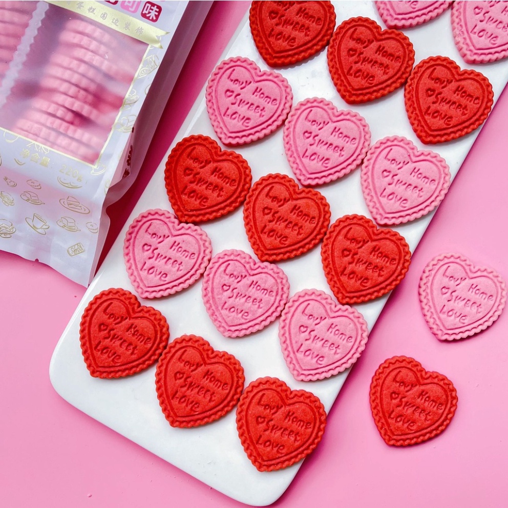 bánh kẹo trang trí bánh kem [FREESHIP❤️] kẹo quy hình tim gói 180g