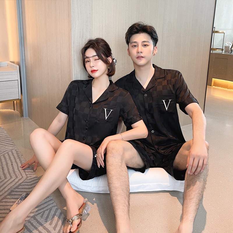 Đồ Bộ Pijama Nam Nữ Bigbang Luxury Chất Lụa Cao Cấp Đồ Ngủ Dành Cho Cặp Đôi Quà Tặng Sang Trọng