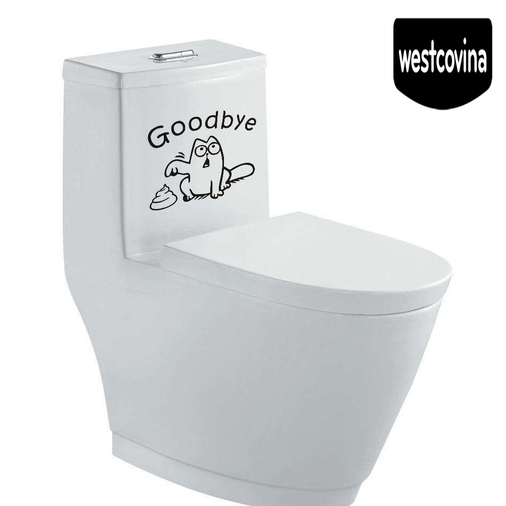 [Hot]☀ Sticker Dán Nắp Bồn Cầu Hình Tạm Thời Dễ Thương
