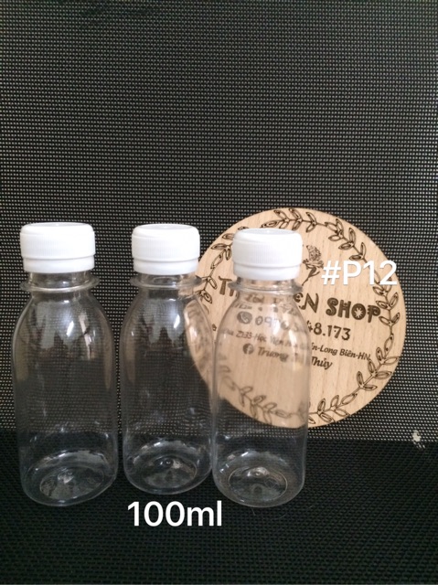 50 chai nhựa 100ml đựng đồ uống thử