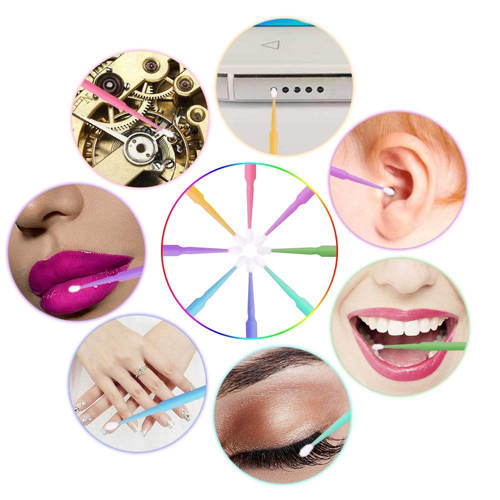 Bộ 100 Tăm Bông Làm Sạch Mascara Trang Điểm Lông Mi