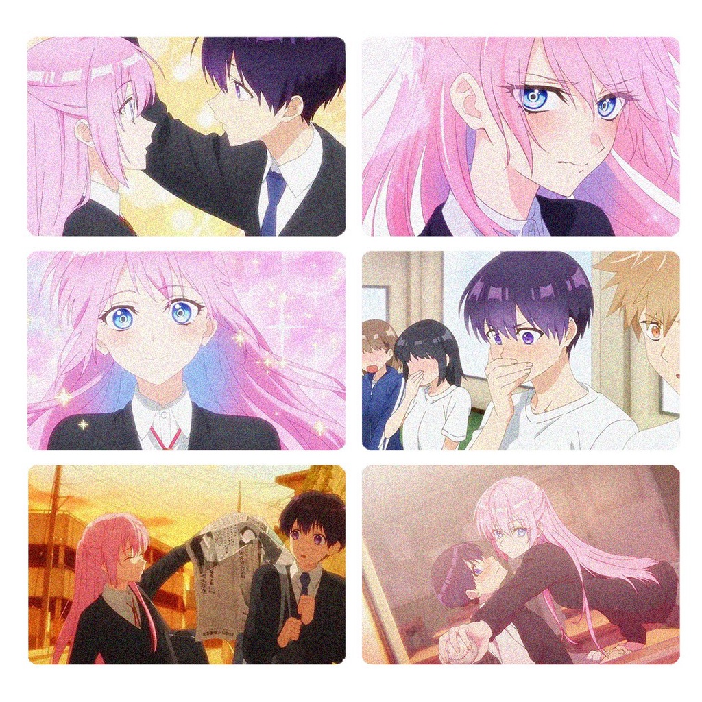 Ảnh card bo góc in hình SHIKIMORI-SAN CỦA TÔI KHÔNG CHỈ DỄ THƯƠNG thẻ bo viền 5*8cm anime chibi